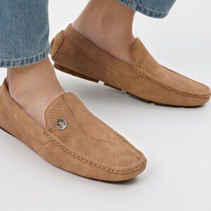 BRUNO MARC Men's Versatile PU Leather Casual Loafers TAN 12